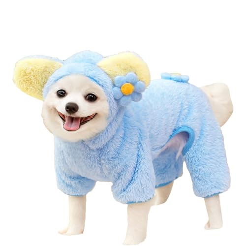 Christmas Jumper Chihuahua, Dog Warm Clothes, Dog Clothes Cat Sweater Winter Coat, Pet Clothes Plush Cold Weather Coats, Bear Shape Dog Coat, Easy to Use, Portable for Dog von Hjatirace