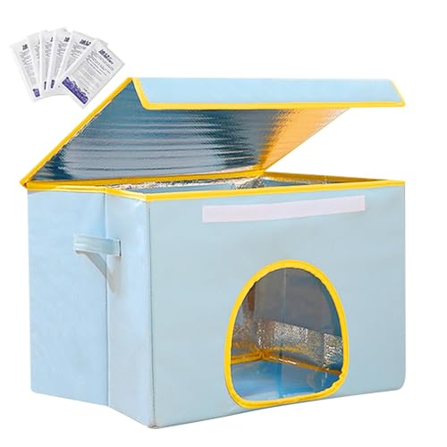 Cooling Cat House, Foldable Pet House, Indoor Outdoor House, Air Conditioning House, Ventilated Dog House, Foldable Ventilated Air Conditioning Pet House for Pets von Hjatirace