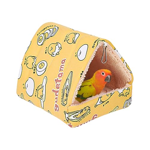 Cotton Birds House Cage, Winter Warm Bird Snuggle Cabin, Stuffed Bird Hideaway Cave Comfortable, Parrot Cave Cotton Bird Tent Nest, Comfortable Hideaway Cave, Easy to Use, Portable for Birds von Hjatirace