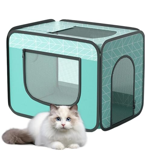 Foldable Pet Dryer Box, Breathable Pet Drying Chamber, Portable Dog Cat Drying Crate, Anti-Flying Hair Pet Kennel, Soft Pet Drying Box, Foldable Hair-Resistant Pet Drying Kennel for Pets von Hjatirace