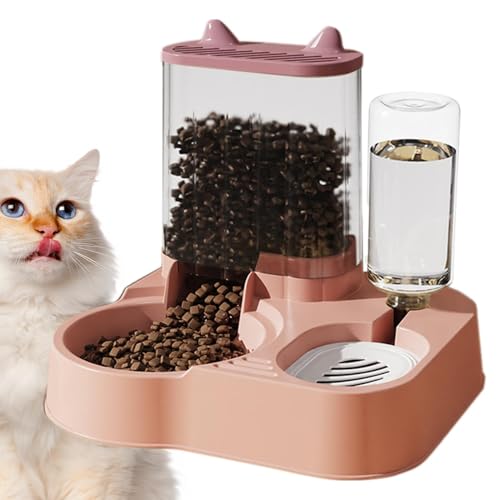 Hjatirace Automatischer Futterspender für Hunde | Katze Wasserspender Futter Haustier Feeder | Hundefutterschale, Katzennäpfe Große Kapazität, Futteraufbewahrungsbehälter für Hunde Katzen von Hjatirace