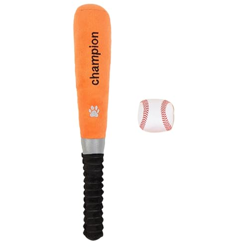 Hjatirace Baseball Bat Dog Chew Toy, Built-in Squeak Dog Toy, Dog Enrichment Toys, Puppy Teething Chew Toy, Dog Teething Toy, Bite-Resistant Squeaky Baseball Bat Dog Toy for Teething von Hjatirace