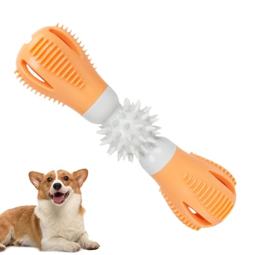 Hjatirace Dog Chew Toys, Puppy Bite and Chew Stick, Interactive Rubber Chew Toys, Tough Dog Toothbrush Stick, Dumbbell Dog Chewing Toy, Easy to Use, Portable for Play Entertainment von Hjatirace