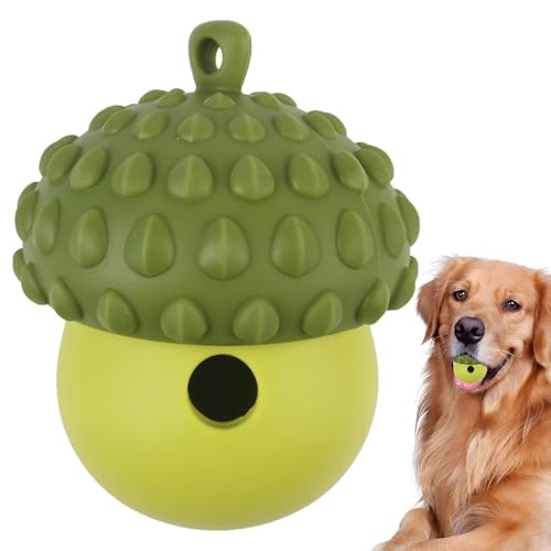 Hjatirace Dog Puzzle Toy, Slow Feeder Interactive Dog Treat Dispenser, Dog Chew Toys, Dog Treat Dispenser Toy, Cleaning Chew Toy Rubber Ball, Easy to Use, Portable for Puppy Small Dogs von Hjatirace