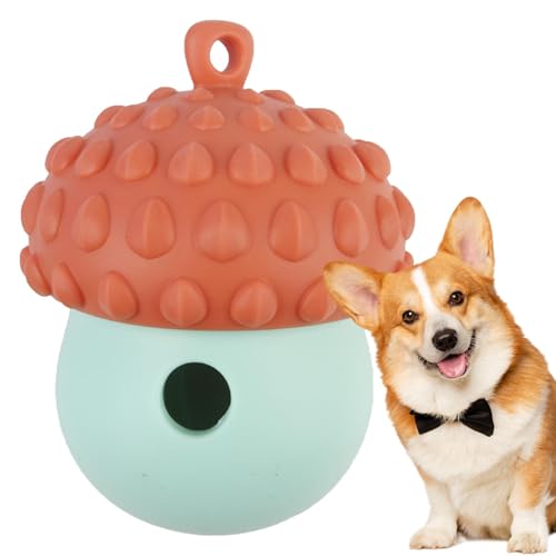 Hjatirace Dog Puzzle Toy, Slow Feeder Interactive Dog Treat Dispenser, Dog Chew Toys, Dog Treat Dispenser Toy, Cleaning Chew Toy Rubber Ball, Easy to Use, Portable for Puppy Small Dogs von Hjatirace