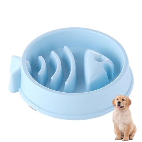 Hjatirace Hundenapf Slow Feeder | Anti-Ersticken Slow Eating Hundenäpfe - Hund Puzzle Feeder Interaktiv Slow Eater Outdoor Dog Slow Feeder für Indoor Outdoor Essen von Hjatirace