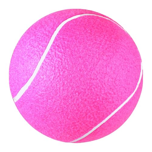 Hjatirace Inflatable Tennis Ball, Rubber Tennis Ball, Inflatable Pet Chew Toy, Tough Bounce Natural Rubber Dog Balls, Inflatable Large Tennis Balls, Easy to Use, Portable for Dogs von Hjatirace