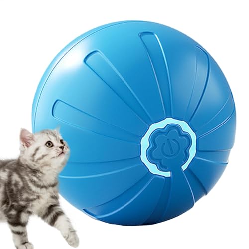 Hjatirace Interaktiver Hundespielzeugball, Wackelball, automatisch bewegliches Hundespielzeug, wackeliger Ball, beweglicher Hund, wiederaufladbares Spielzeug für kleine, mittelgroße und große Hunde von Hjatirace