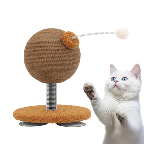 Hjatirace Katzenkratzball | Kitten Kratzspielzeug zur artgerechten Beschäftigung,Interaktiver Saugnapf Ball Für Mehrkatzen, Innenbereich Und Unterhaltung Hjatirace Katzenkratzball | Kitten Kratzspielzeug zur artgerechten Beschäftigung,Interaktiver Saugnapf Ball Für Mehrkatzen, Innenbereich Und Unterhaltung von Hjatirace