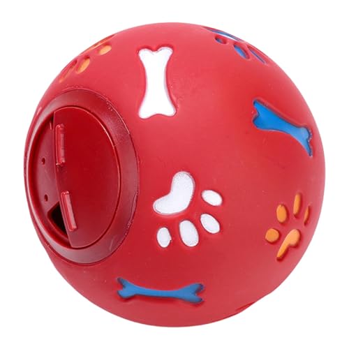 Hjatirace Puppy Toys Teething, Interactive Puppies Treat Dispenser Ball, Pet Supplies Pet Puzzle Ball Toy, Interactive Food Dispenser, Tough Chew Toys, Easy to Use, Portable for Pets von Hjatirace