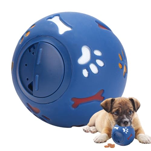 Hjatirace Puppy Toys Teething, Interactive Puppies Treat Dispenser Ball, Pet Supplies Pet Puzzle Ball Toy, Interactive Food Dispenser, Tough Chew Toys, Easy to Use, Portable for Pets von Hjatirace