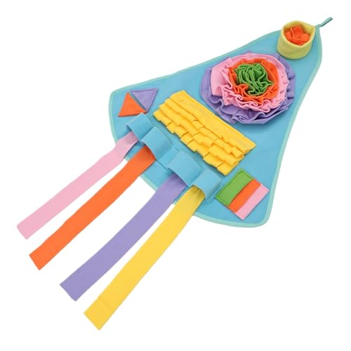 Hjatirace Sniffing Matte Pad, Slow Feeding Sniff Matte, Spaceship Design Dog Toy, Förderung Der Futtermittelfähigkeiten, Mentale Stimulationshilfe, 66 Cm/25,98 Zoll, Für Welpen Für Welpen von Hjatirace