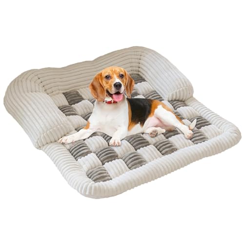 Hjatirace Sofa-Schutzbezug für Haustierbett, rutschfeste Matte, Haustiermöbel-Abdeckung, Katzen-Couchschutz, flauschig, beruhigend, für Hundebett, Katzen-Couch, Schutz, einfach zu bedienen, tragbar von Hjatirace