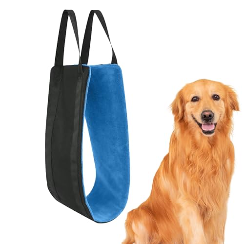 Hunde Hebegeschirr, Hunde Rücken Beine Hüfte Stützschlinge, Hund Lift Support Harness Mobility Aids Support Sling, Hund Rücken Beine Heben Geschirr, Einfach zu bedienen, Tragbar für Mittelgroße, von Hjatirace