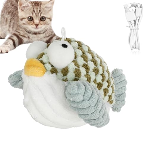 Interactive Electronic Cat Toy, Flapping Flying Bird Catnip Toy, Realistic Teasing Cat Toy, Flapping Wings Sparrow Catnip Toys, Simulation Bird Interactive Cat Toy, Easy To Use, Portable for Small Cat von Hjatirace