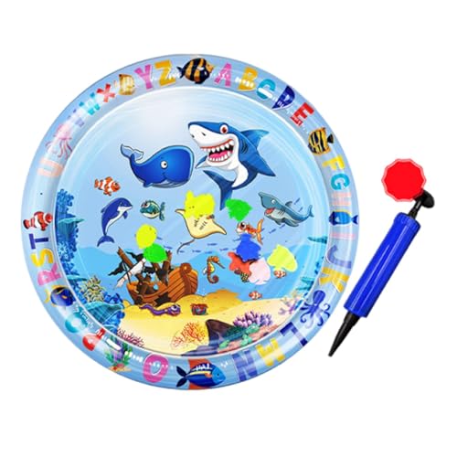 Katzen-Wassermatte, Katzenkühlkissen, Haustier-Kühlmatte, fördert spielerische Interaktion, Mehrzwecknutzung, Blau, 100 cm, für Welpen, Haustiere, Hund von Hjatirace