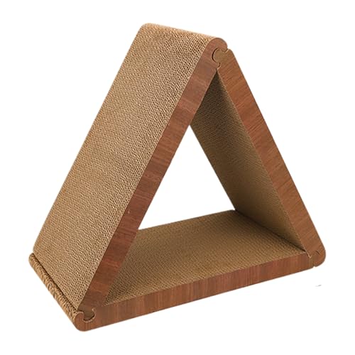 Kratzer, Katzenkratzmatte, dreieckiges Katzenspielzeug, Möbelschutz, stabile Struktur fördert das Klettern, 48,5 x 45 x 23 cm, für Wohnzimmer Kratzer, Katzenkratzmatte, dreieckiges Katzenspielzeug, Möbelschutz, stabile Struktur fördert das Klettern, 48,5 x 45 x 23 cm, für Wohnzimmer von Hjatirace