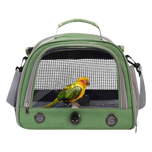 Portable Parrot Travel Bag, Zippered Breathable Carrier Bag, Comfortable Bird Carrier Standing Perch, Pet Bird Supplies, Travel Bird Carrier, Easy to Use, Portable for Hospital Walking von Hjatirace