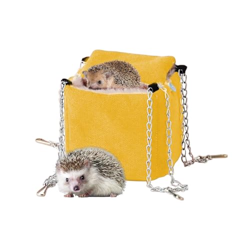 Sugar Glider Hammock, Ferret Bed Squirrel Nest, Warm Squirrel Bed, Sugar Glider Bed Hamster Swing, Pet Hammock Cage, Easy to Use, Portable for Small Animal Cage Accessories von Hjatirace