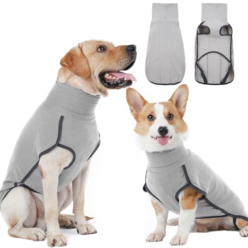 Hjyokuso hundepullover, hundemantel Fleece, Pullover Hund, Hunde Pullover für kleine mittelgroße große Hund, Warmer und Leichter hundepulli, wintermantel Hund, Outdoor hundemantel,hundejacke von Hjyokuso