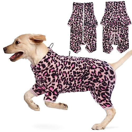 Hjyokuso Hundemantel Winter, Hundejacke, Weicher Fleece Hundepullover FüR Kleine MittelgroßE Grosse Hunde, Winddichte Haustierkleidung Outfit Mit ReißVerschluss, Chihuahua Kleidung (XXS-3Xl) von Hjyokuso