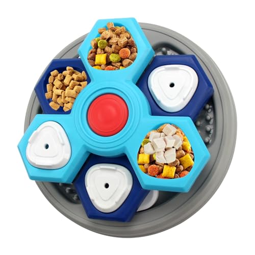 Hlagmix Slow Feeder für Hunde, Slow Feeder-Napf,Dreischichtiger Slow-Feeder-Napf - 3-lagiger Futternapf für langsames Fressen, interaktiver Futternapf für kleine Hunde und Katzen von Hlagmix