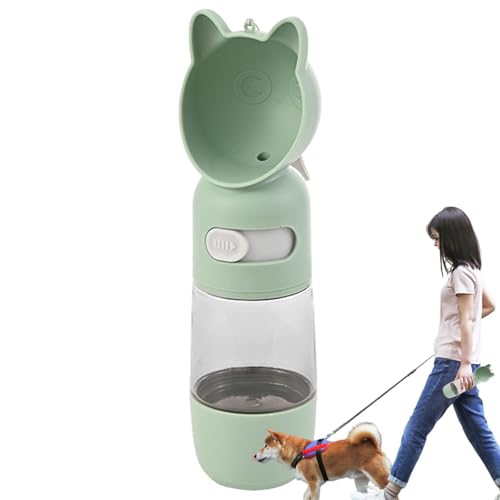 Hlagmix Wasserflasche für Spaziergänge mit dem Hund, Wasserflaschen für Hunde zum Spazierengehen,Multifunktionaler Wasserspender für Welpen im Freien | Leichter Haustierspender, Trinknapf für von Hlagmix