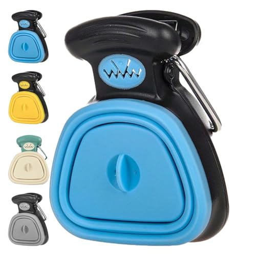 Hliloy Kotgreifer, Hundekotschaufel mit Beutelbefestigung, Pet Collection Pooper Scooper, 2025 New Upgrade Pooper Scooper, Dog Pooper Scooper, Poop Scooper for Dogs (Blau, L) von Hliloy