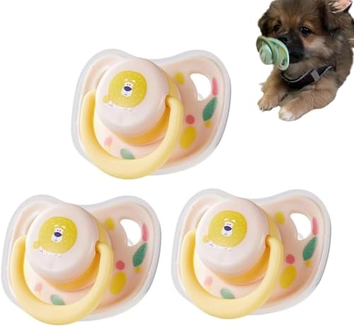 Silikon-Schnuller für Welpen, Kätzchen, beruhigender Schnuller, Kauspielzeug für kleine Hunde und Katzen, Tierzubehör, Dekoration, Latex-Hundespielzeug, Welpen, Kätzchen, beruhigender Schnuller, von Hliloy