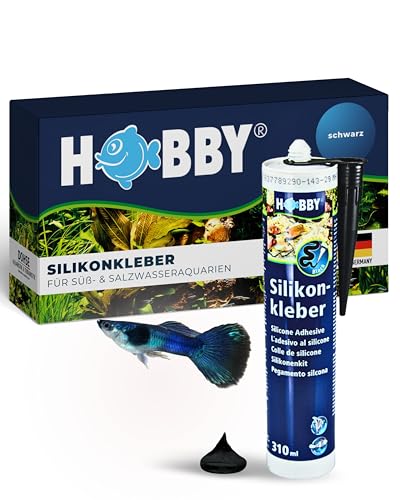 Hobby 11945 Silikonkleber, Kartusche, 310 ml, schwarz von Hobby