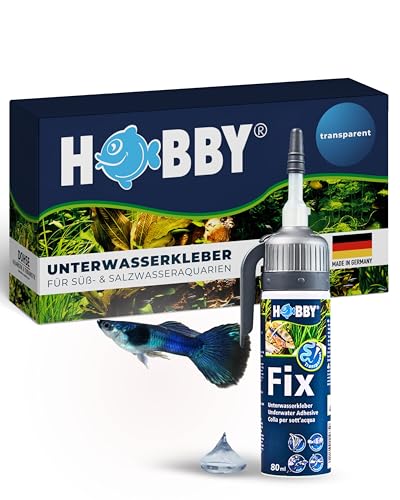 HOBBY Aquaristik Fix Unterwasserkleber I 80 ml Kartusche I universell einsetzbarer Kleber für Aquarien I Hochleistungskleber für Unterwasserreparaturen in Süß- und Meerwasseraquarien I transparent von Hobby