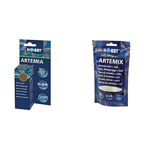 Hobby 21350 Artemia Eier 20 ml & 21100 Artemix, Eier + Salz, 195 g von Hobby