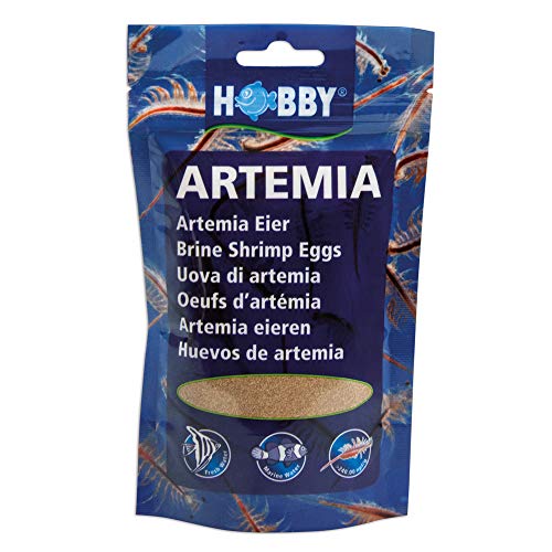 HOBBY Aquaristik Artemia Eier I 150 ml I Lebendfutter für Aquarienfische I Artemien-Eier zur Zucht von Artemia-Nauplien I Frische Artemia für nährstoffreiche und gesunde Ernährung I Artemiazysten von Hobby