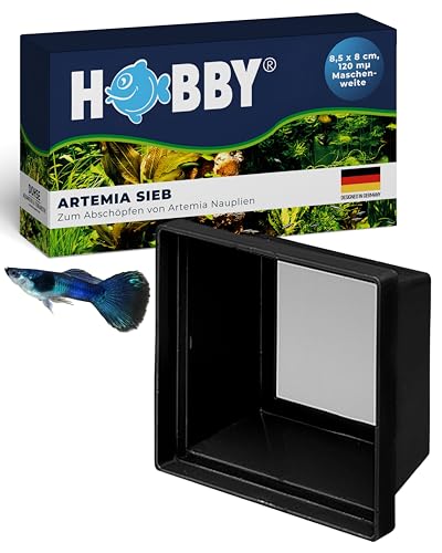 HOBBY Aquaristik Artemia Sieb I 8,5 x 8 x 4,4 cm I Sieb zum Abschöpfen von Artemia Nauplien I Artemien Lebendfutter-Sieb mit 120 µm Maschenweite I Artemia Zucht Zubehör von Hobby