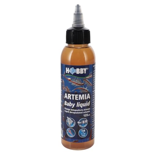 Hobby Artemia Baby liquid 125 ml - Flüssiges Powerfutter für Fische - Fischfutter für Süßwasser und Meerwasser Aquarien von Hobby