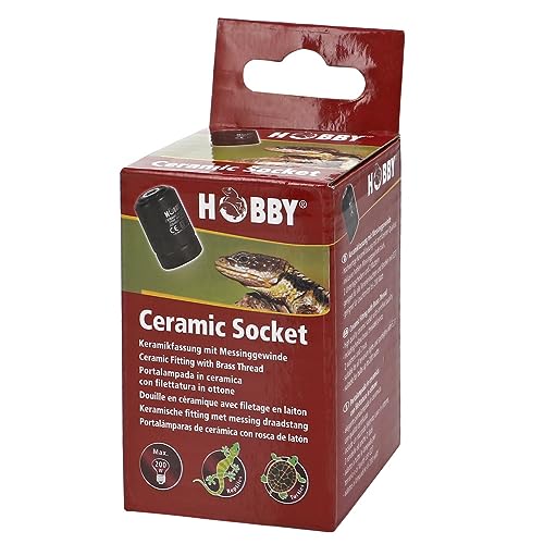 Hobby Terraristik Ceramic Socket I Keramikfassung mit Messinggewinde E27 von Hobby