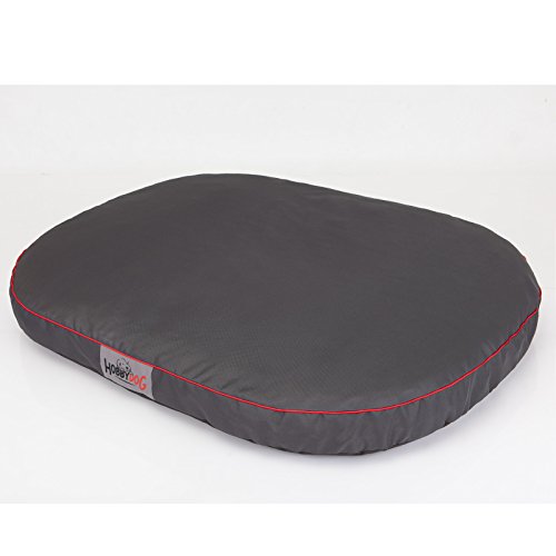 DOGGY Hobbydog M MOWGRA3 Dog Mattress Oval M 70X50 cm Graphite, M, Gray, 1.6 kg von DOGGY