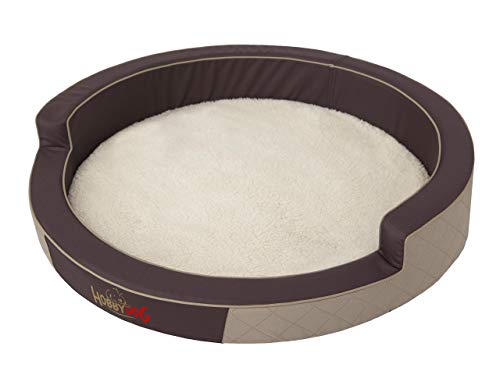 Hobbydog R1 RIEBEZ5 R1 Pet Bed Ringo Exclusive Beige, Beige Fur, S, Beige, 1.2 kg von Hobbydog