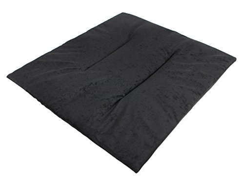 Hobbydog R3 PUBCZW6 Pillow to Doghouse R3 49X43 cm Black Velour, L, Black, 300 g von Hobbydog