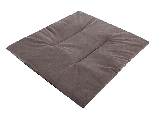 DOGGY Hobbydog R4 PUBGRW8 Pillow to Doghouse R1 36X30 cm Brown Velour, L, Gray, 400 g von DOGGY