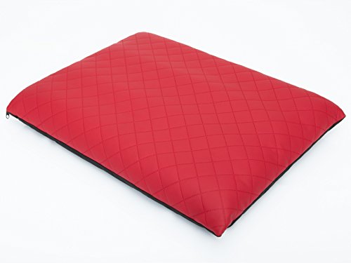 DOGGY Hobbydog XXL MELCZS15 Hundematratze Elite Größe XXL - 95 X 70 cm Rot Eco Leder Bett Betten, XXL, Red, 2.25 kg von DOGGY