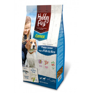 HobbyFirst Canex Puppy-Junior High in Fisch & Reis Hundefutter 12 kg von HobbyFirst Canex