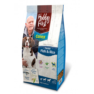 HobbyFirst Canex Senior Fisch und Reis Hundefutter 12 kg von HobbyFirst Canex