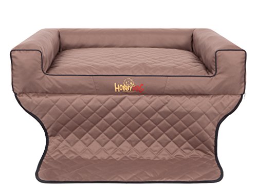 DOGGY Hobbydog R2 ROTJBR1 Royal Trunk Das Lager/Bett, Die Couch für einen Hund Zum Kofferraum, 100 x 80 cm, L, Light braun von Hobbydog