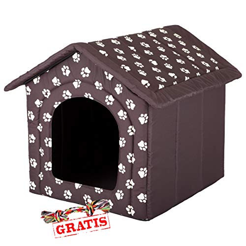 HobbyDog BUDBWL3 + Spieltau gratis Hundehöhle Katzenhöhle Hundebett Hundehaus Schlafplatz Hundekorb Hund Haus Hundehütte R1-R6 (R6 (76 x 72 cm)) von Hobbydog