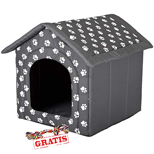 HobbyDog BUDSWL4 + Spieltau gratis Hundehöhle Katzenhöhle Hundebett Hundehaus Schlafplatz Hundekorb Hund Haus Hundehütte R1-R6 (R1 (38 x 32 cm)) von Hobbydog