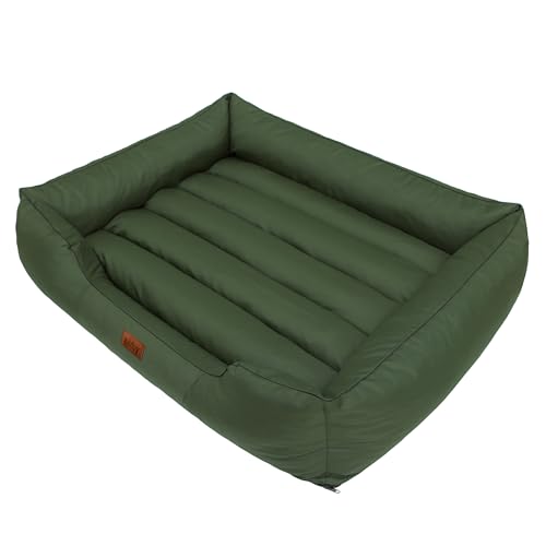 DOGGY Hundebett Hundesofa Hundekorb Tierbett Verschiedene Größen und Farben Cordura Comfort (XXXL - 140x115x25, 10 - grün) von Hobbydog