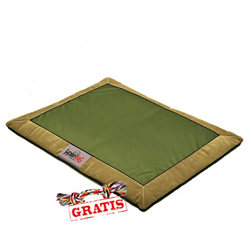 HobbyDog Matte ATAFZZ1 + Spieltau gratis Hundematte Hundebett Ruheplatz Hundematratze Hundekissen Schlafplatz (3 Verschiedene Größen) (XL (110x90 cm)) von Hobbydog