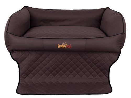 Hobbydog R1 ROTCBR2 Royal Trunk Das Lager/Bett, Die Couch für einen Hund Zum Kofferraum, 90 x 70 cm, M, dunkel braun von DOGGY