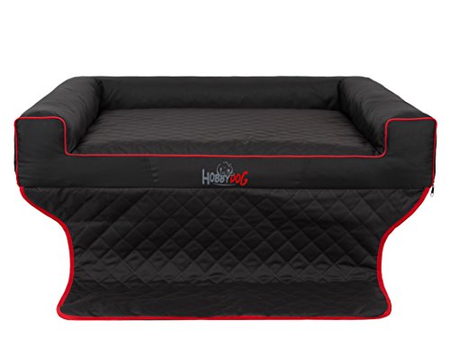 Hobbydog R2 VITCZA4 Viki Trunk Das Lager/Bett, Die Couch für einen Hund Zum Kofferraum, 100 x 80 cm, L, schwarz von Hobbydog